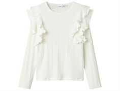 Name It cloud dancer frill top